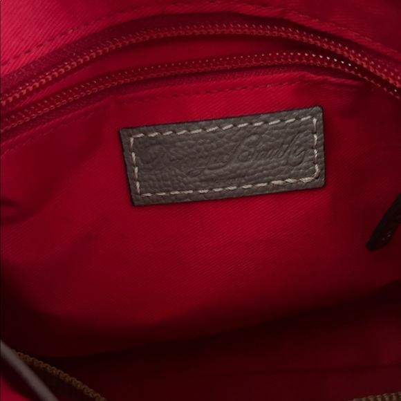 Dooney & Bourke Gray Leather Crossbody Bag - Picture 3 of 3